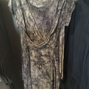 Elfarrow top, medium, tie dye grey/black